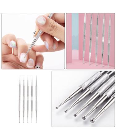 Buy Minkissy Dotting Pens - 5-Piece Stainless Steel Nail Art Kit for Manicure & Crafting | International Shipping Available - Buy Online on GoSupps.com