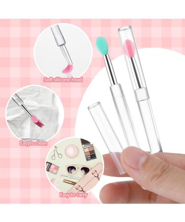 Lusofie Silicone Lip Brush Set - 6pcs Reusable Applicators for Lip Mask, Lipstick, and Gloss - Buy Online on GoSupps.com