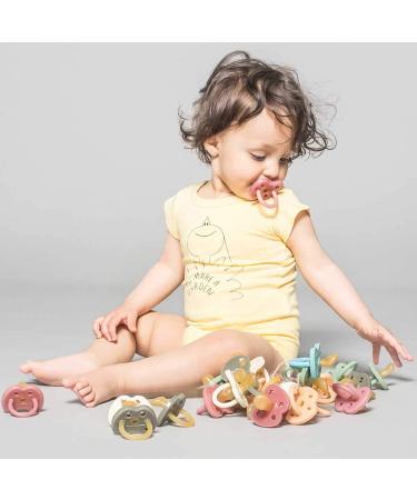 HEVEA Natural Rubber Pacifier - Orthodontic Cantaloupe (3-36 Months) | Eco-Friendly Baby Soother - Buy Online on GoSupps.com