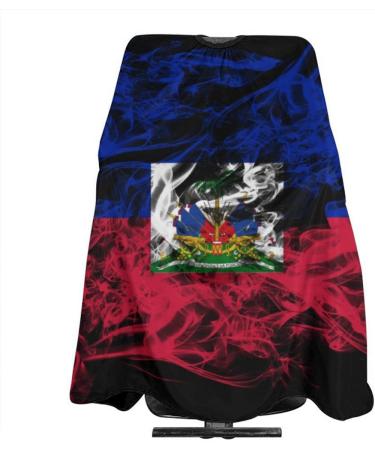 VERTEX&KAIBIN Haitian Flag Barber Cape - Big Salon Shawl with Elastic Neck for Barbering | International Shipping Available - Buy Online on GoSupps.com