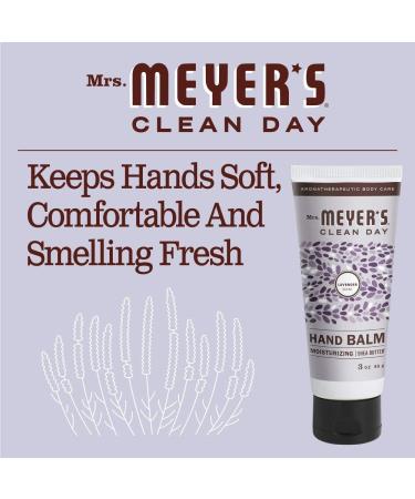 Mrs. Meyer's Clean Day Moisturizing Hand Balm - Travel Size Basil & Lavender - Essential Oils - 3 oz - International Shipping Available - Buy Online on GoSupps.com