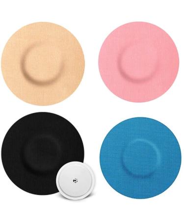 20 Pack Sensor Patches Compatible with Freestyle Libre 2 and 14 Day Blue Sensor Covers Latex-Free Black CGM Patch and Cute Pink CGM Covers with 2Pcs Soft Caps