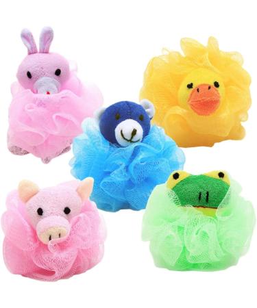 12 Pcs Healeved Bath Sponge Set | Luxurious Bath Puffs & Flower Balls Perfect Bath Accessories for Spa-like Experience - Buy Online on GoSupps.com