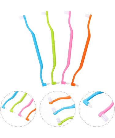 Small Toothbrush Set - 4pcs Double-Ended Interspace Brush for Braces & Detailed Oral Care - Buy Online on GoSupps.com