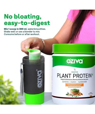 OZiv.a Bioactive Plant Protein Powder (Strawberry) - 25g Vegan Protein Easy to Digest No Bloating All Essential Amino Acids 500g - Clean & No Added Sugar - Buy Online on GoSupps.com