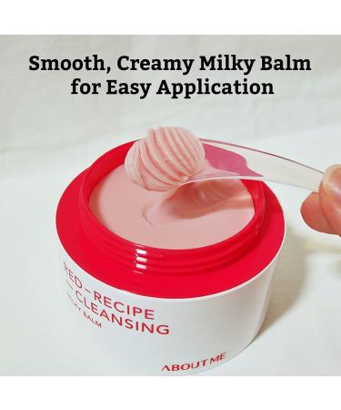 Buy ABOUT ME Red Recipe Super Cleansing Balm - Soft Melting Milk Makeup Remover with Red Flower Complex & Superfoods (90ml) - International Shipping available - Buy Online on GoSupps.com