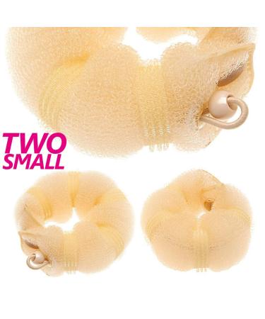 Goldrose Beauty Small Hair Bun Maker 2-Pack for Kids & Women - Twist Ring Former Styler Doughnut Chignon Clip Accessory (Blonde) - Buy Online on GoSupps.com