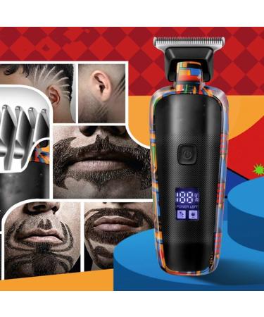 MAYiT Hair Clippers for Men - Electric Trimmers USB Rechargeable Graffiti Design | Perfect for Home & Barber Shop Use - Buy Online on GoSupps.com