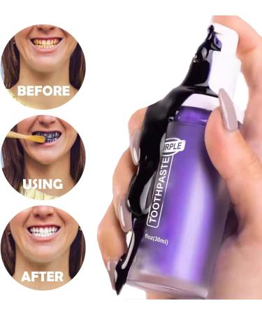 Purple Toothpaste for Teeth Whitening Purple Teeth Whitening Purple Whitening Toothpaste Purple White Teeth Professional Teeth Whitening Purple Toothpaste - Buy Online on GoSupps.com