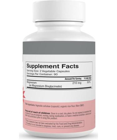 Freeda Magnesium Glycinate | High Absorption Chelated Magnesium | No Oxide | Supports Sleep Muscle & Nerve Function | Non-GMO Vegan Kosher | Gentle on Digestion | 90 Capsules 90 Count (Pack of 1) - Buy Online on GoSupps.com