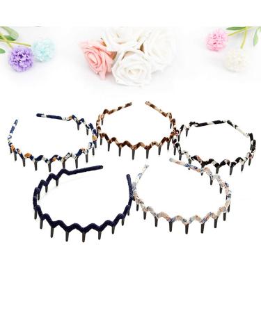 Frcolor Bohemia Headband - Plastic Teeth Comb Hair Accessories for Women & Girls - Shark Tooth Fabric Hair Tie - Buy Online on GoSupps.com