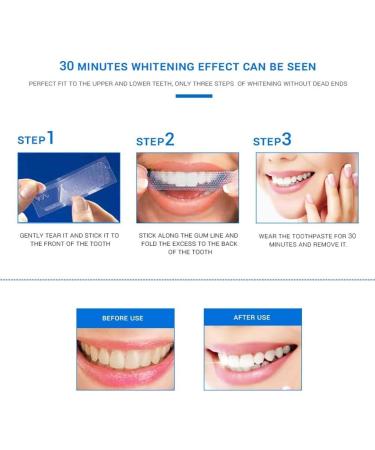 Henylas Tooth Whitening Stripes - Pain-Free Home Bleaching Kit | 14 Professional Strips for Brightening Teeth - Buy Online on GoSupps.com