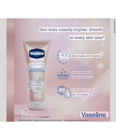 Vaseline Healthy Bright Gluta Hya Body UV Lotion 170ml - Niacinamide Tone Up for Clear Moisturized Skin - 4X Glow & Hydration - Shop Internationally - Buy Online on GoSupps.com