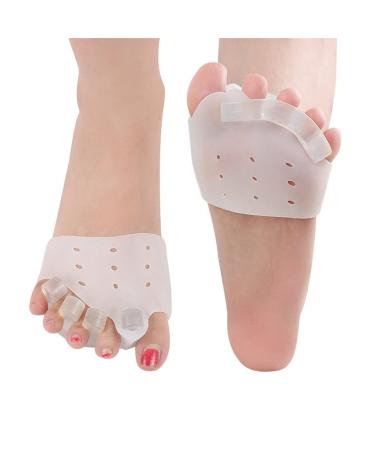 Toe Spreader Silicone Gel Separator Set - Hallux Valgus Correction for Men & Women | Bunion Relief Kit with Midfoot Pads - Buy Online on GoSupps.com