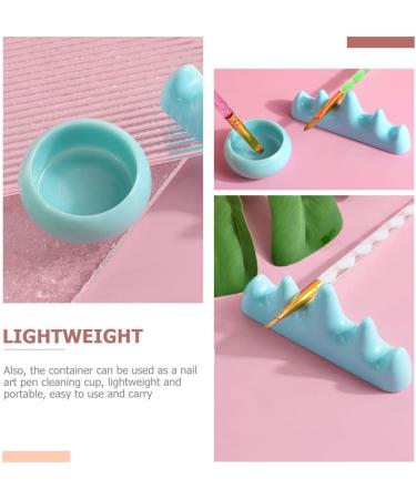 FOMIYES 5 Sets Nail Art Brush Cup Nail Art Supplies Nail Pens Makeup Brush Organizer Sponge Holder Soak Off Bowl Nail Art Cups Makeup Brush Holders for Vanity Manicure Accessories Plastic - Buy Online on GoSupps.com