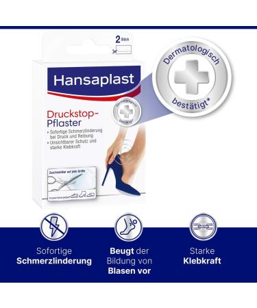 Hansaplast Pressure Stop Patch - Transparent Pressure Point Patches for Immediate Pain Relief (2 Pack) | Prevent Blisters & Bubbles - Buy Online on GoSupps.com
