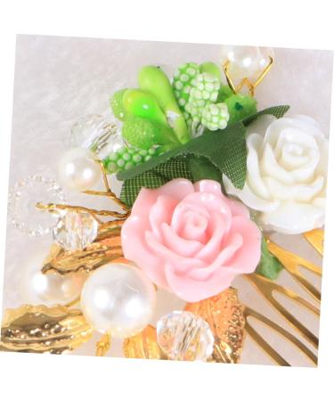 Housoutil Women Hair Comb Bride Hair Comb Wedding Hair Comb Flower Hair Comb Hair Side Comb Women's Hair Accessories Korean - Buy Online on GoSupps.com