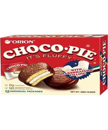 Orion Snack Pies (Choco Pie), 1.23 Ounce (Pack of 12)