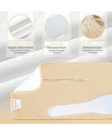 2 Pcs Castor Oil Pack Wrap Kit Reusable Castor Oil Pack Wrap Kit Adjustable Anti-Leakage Castor Oil Pack for Liver Detoxification Aid Sleep Sleep and Digestion relieves Constipation (Khaki) Yellow - Buy Online on GoSupps.com