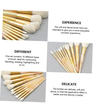 FRCOLOR 10 Piece Makeup Brush Tool Foundation Concealer Concealer Makeup Brush Kit Professional Makeup Brush Kit Durable Foundation Brush Mixing Painting - Buy Online on GoSupps.com
