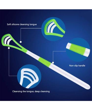 DBTXWDD 6-Pack Tongue Cleaners | Antimicrobial Oral Care Scrapers for Fresh Breath - Buy Online on GoSupps.com