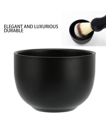 Stainless Steel Shaving Soap Bowl - Unbreakable Black Mug for Standard Size Pucks & Soaps | International Shipping - Buy Online on GoSupps.com