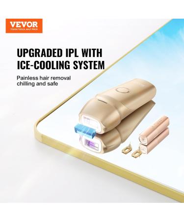 VEVOR IPL Laser Hair Removal Device - 16J Epilator with 4.0m Area 5-Stage Intensity Sapphire Cooling & 400 000 Impulses - International Shipping Available - Buy Online on GoSupps.com