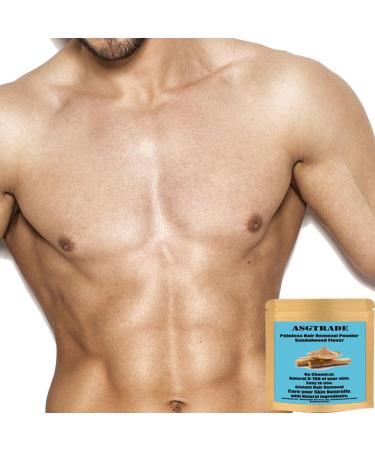 Vegan Hair Removal Mask | Sandalwood Depilatory for Sensitive Skin | Organic Facial Hair Removal for Men & Women | Pubic Bikini & Leg Powder Waxing - Buy Online on GoSupps.com