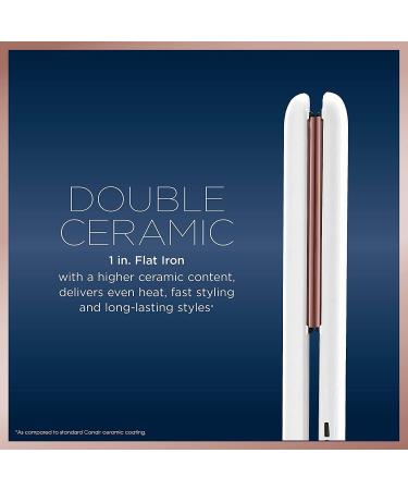 Conair CD705GNC Double Ceramic 1" Curling Wand & Double Ceramic 1" Straightener White - Buy Online on GoSupps.com