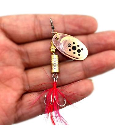 10PCS Spinner Lures Metal Bait Sequins Spinner Fishing Lures Fishing Lures Fishing Accessories Fishing Spinners Lifelike Fishing Bait Crankbaits Set for Outdoor Fishing Red - Buy Online on GoSupps.com