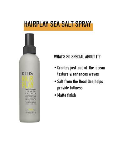 KMS HAIRPLAY Sea Salt Spray 6.7 oz - Texturizing Hair Spray for Effortless Beachy Waves - Buy Online on GoSupps.com