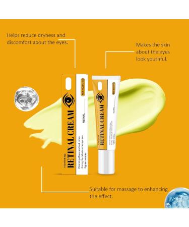  PGUTYUFCH Firming eye contour cream with retinol anti-aging eye contour serum with retinol for dark circles and puffiness improves skin firmness and elasticity (1 pc) - Buy Online on GoSupps.com