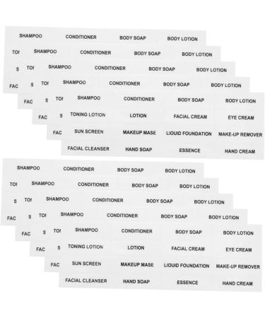 LALAFINA 60 Sheets Stickers Bottle Shampoo Tag Cosmetics Classification Label Travel Paper Skin Care Products As Shownx3pcs 12.00X4.00X0.20CMx3pcs - Buy Online on GoSupps.com