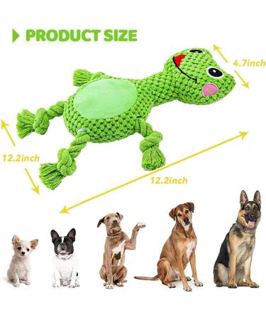 QKFON Plush Dog Toys - Squeaky Interactive Toys for Small to Large Dogs | Quality Pedagogical Stuffed Playthings - Buy Online on GoSupps.com