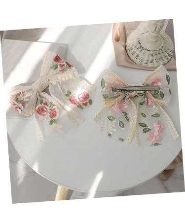 FRCOLOR Embroidered Butterfly Hair Clip Decorative Hair Clips Women's Hair Clips French Hair Clip Hair Clips for Bows Big Hair Bow Women Hair Clips Bride Bow Barrette Back Hair Bow Big Bow - Buy Online on GoSupps.com