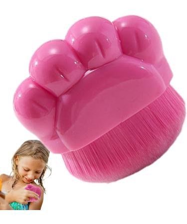 Sunscreen Brush for Kids Cat Paw Sunscreen Applicator Suntan Lotion Brush Ergonomic Sunblock Brush Set Sun Cream Applier Skin-Safe Sunscreen Applier for Children Hot Pink - Buy Online on GoSupps.com