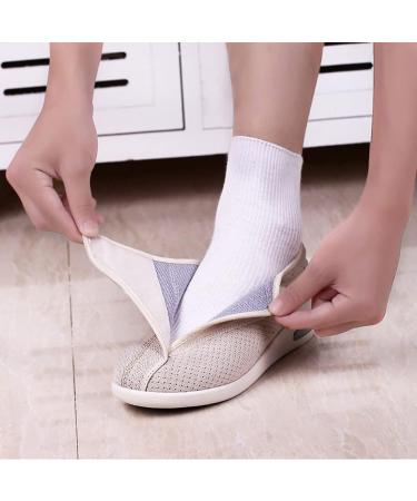 GSFY Women's Diabetic Sneakers Wide Width Non Slip Lightweight Edema Walking Shoes - 9 Wide Dark Grey - Buy Online on GoSupps.com
