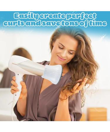 Universal Hair Diffuser Attachment for Curly & Wavy Hair - Sltaxar White Hair Dryer Nozzle (1.4-3 inches) - Buy Online on GoSupps.com