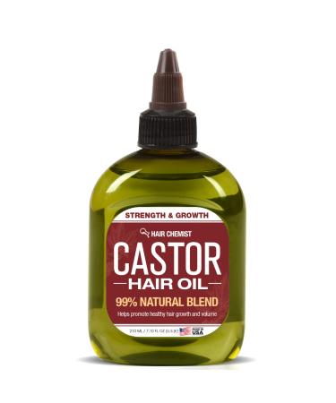 Hair Chemist Natural Castor Hair Oil 7.1 oz. - Strengthening & Growth Stimulator made with Natural Castor Oil for Hair Growth - Buy Online on GoSupps.com