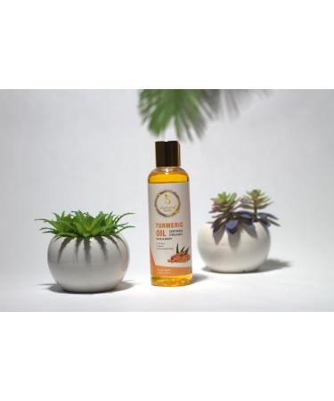 Sedoine Cosmetics Turmeric Oil for Face & Body Natural Brightening Oil for Dark Spots Repairing Anti-Acne Evens Skin Tone Minimizes the Appearance of Pores 200ML - Buy Online on GoSupps.com