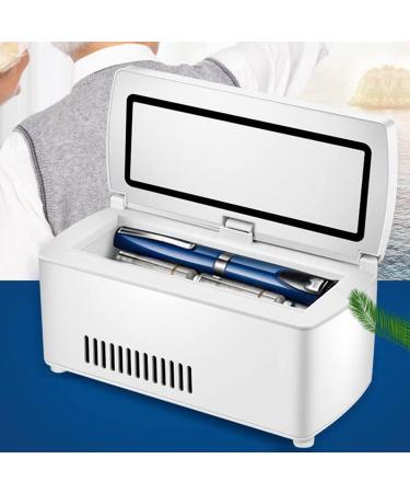 Small Medicine Travel Box Mini Drugs Constant Temperature Refrigerator Drug Reefer 2-8 Portable Medicine Fridge and Insulin Cooler for Car Travel Home 2 battery