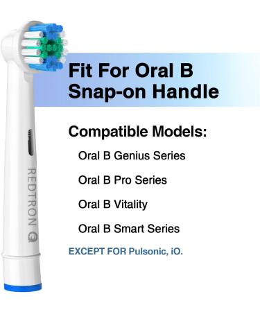 REDTRON Replacement Brush Heads for Oral B Electric Toothbrush (4 Pack) - Compatible with Pro1000, Pro3000, Pro5000, Pro7000 and More - Buy Online on GoSupps.com