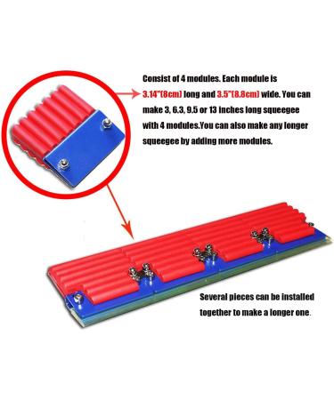 INTBUYING 13 Modular Screen Printing Squeegee Assembling Metal Scraper Sponge Handle 65 Durometer Water Squeegee Ink Scraper - Buy Online on GoSupps.com