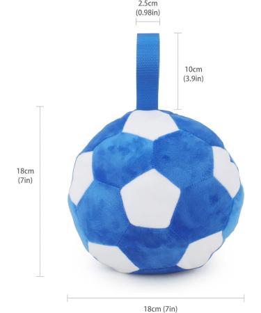 Piang Gouer Interactive Dog Toys - Plush Puzzle Football for Medium & Large Dogs | 7.1in Ball with Belt Band - Buy Online on GoSupps.com