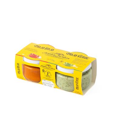 Argodey Fortaleza Red Mojo & Mojo Green Pack 2 x 120g | Traditional Canarian Sauce | Meat Sauce | Fish Sauce | Vegetable Sauce | Arena Sauce | Spicy Sauce