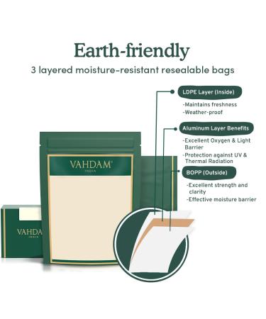 Vahdam Earl Grey Green Tea Leaves - Premium Himalayan Blend (200g 100 Cups) with Natural Bergamot Extract - Aromatic & Delicious Darjeeling Tea Set of 2 - Buy Online on GoSupps.com