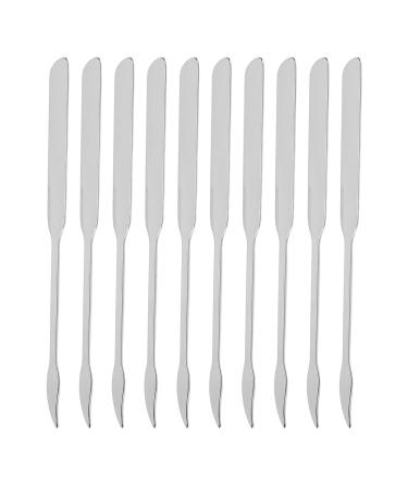 Zetiling Stainless Steel Foundation Blending Makeup Spatula with Lightweight and Material Slanted Round Head for Mixing