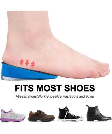 Correct Position Heel Lift Inserts - 1.4 Height Blue - for Heel Spurs, Plantar Fasciitis, Achilles Tendonitis - Buy Online on GoSupps.com