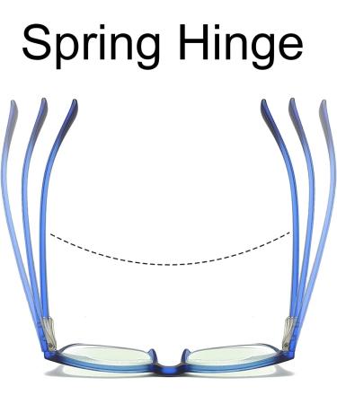 MMOWW 3-Pack Reading Glasses for Men & Women | Anti-Blue Computer Glasses with Spring Hinges | Gray +3.5 - Buy Online on GoSupps.com