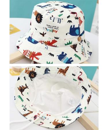 XYIYI Kids Bucket Hat | Adjustable Sun Hat for Boys Girls 1-2 Years | Breathable Beach Hat with Lion Design - Buy Online on GoSupps.com